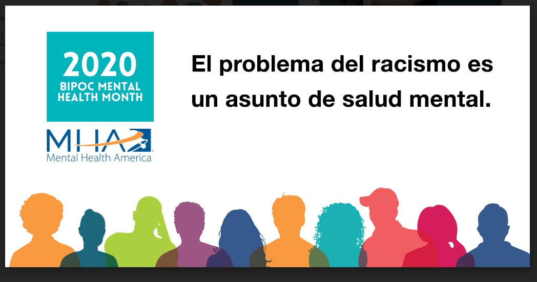 Mes de la salud mental para la gente negra, indígena y de color