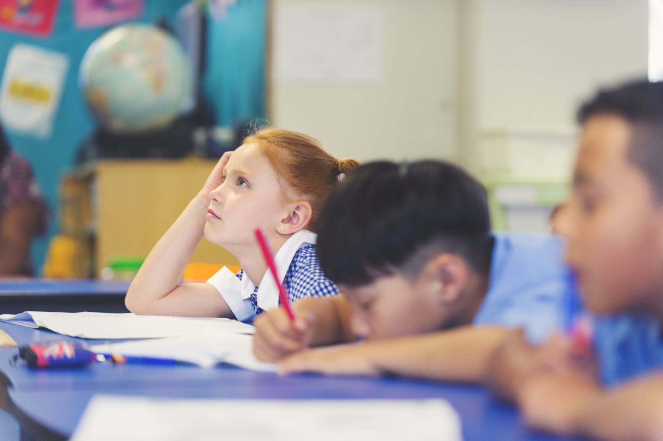 Confused Kid In Class