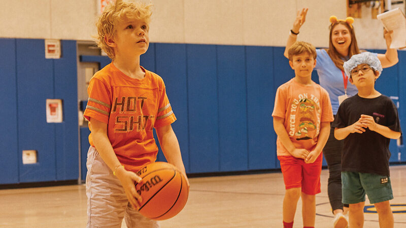 Summer Program Kid Playing Basketball