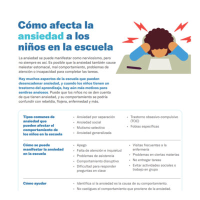 Cómo afecta la ansiedad a los niños en la escuela