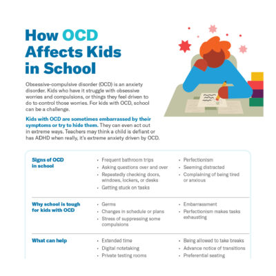 How OCD Affects Kids in School