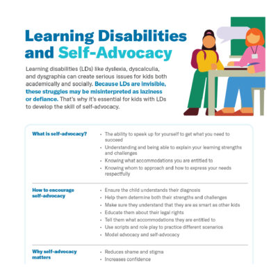 Learning Disabilities and Self-Advocacy
