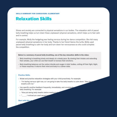 Relaxation Skills for High School