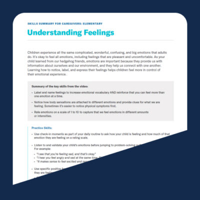Understanding Feelings for High School