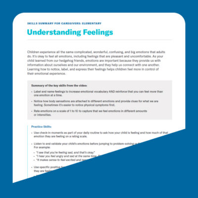 Understanding Feelings for Middle School