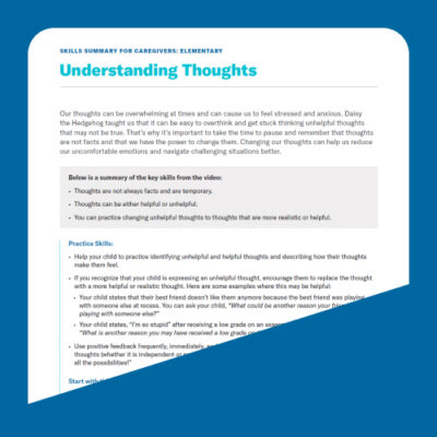 Understanding Thoughts for Middle School