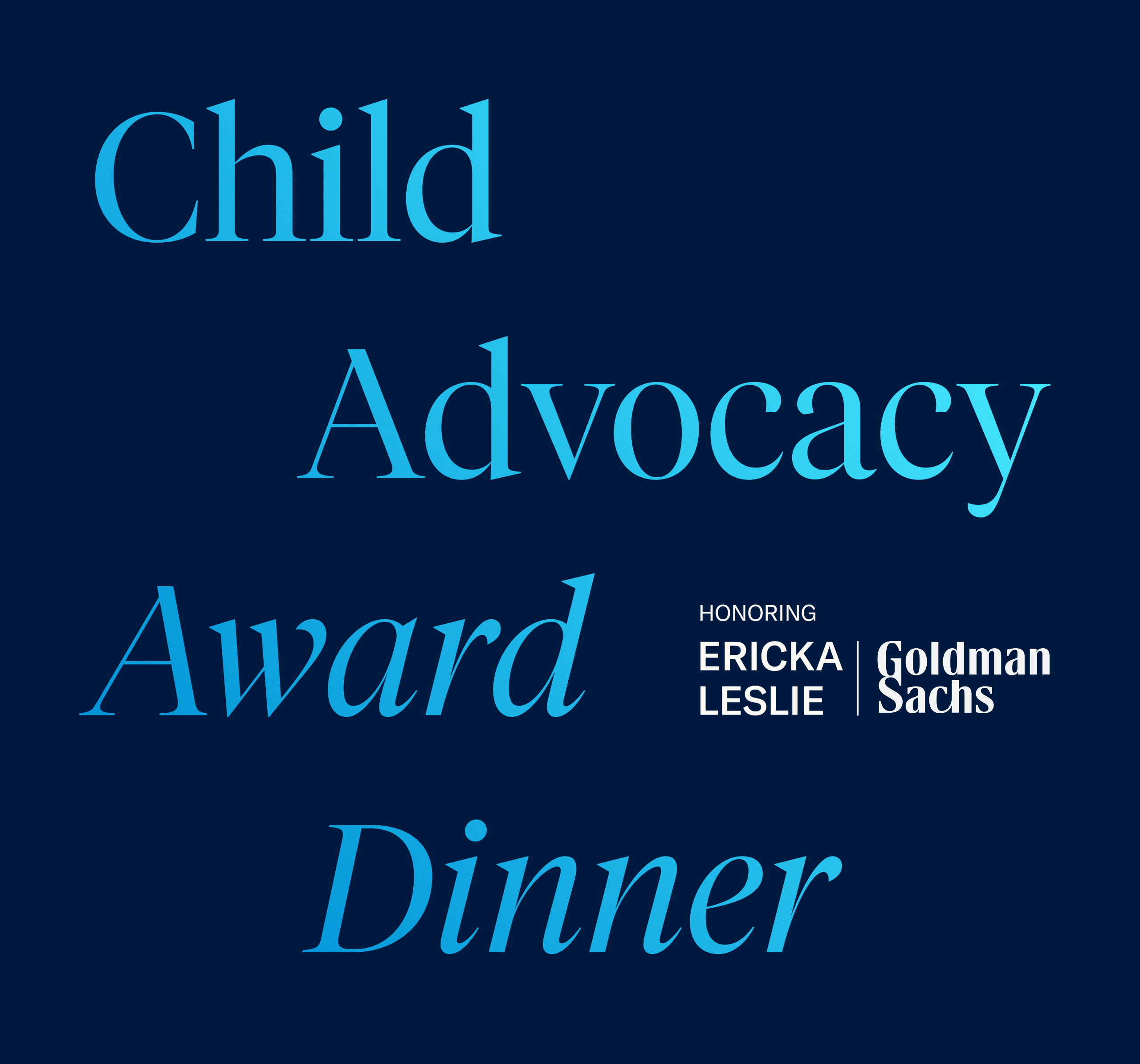 Child Advocacy Award Dinner