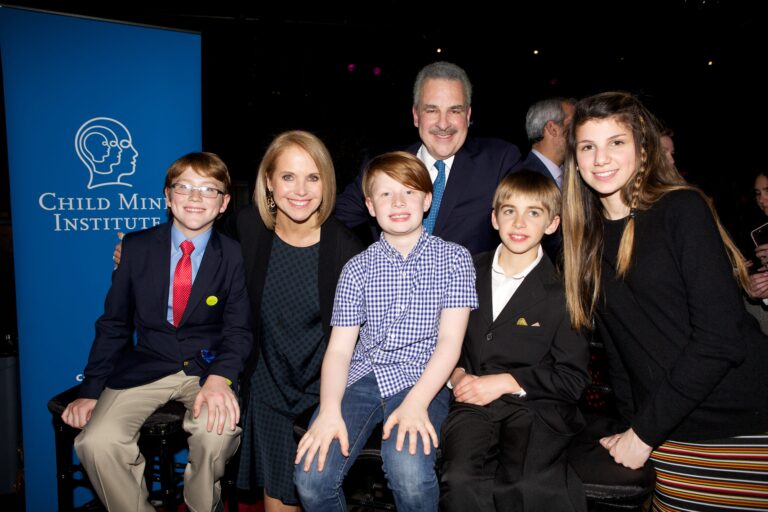 Katie Couric, Harold Koplewicz and young friends at the 3rd Annual Child Mind Institute Change Maker Awards, May 9th, 2017.