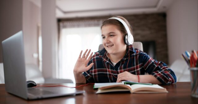 Child at computer